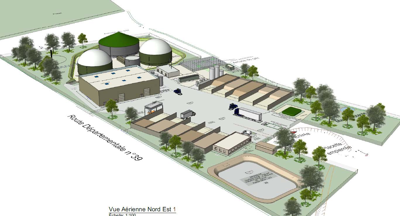 Unité de Bio Méthanisation Ouest Bourbonnais - Verneix 03